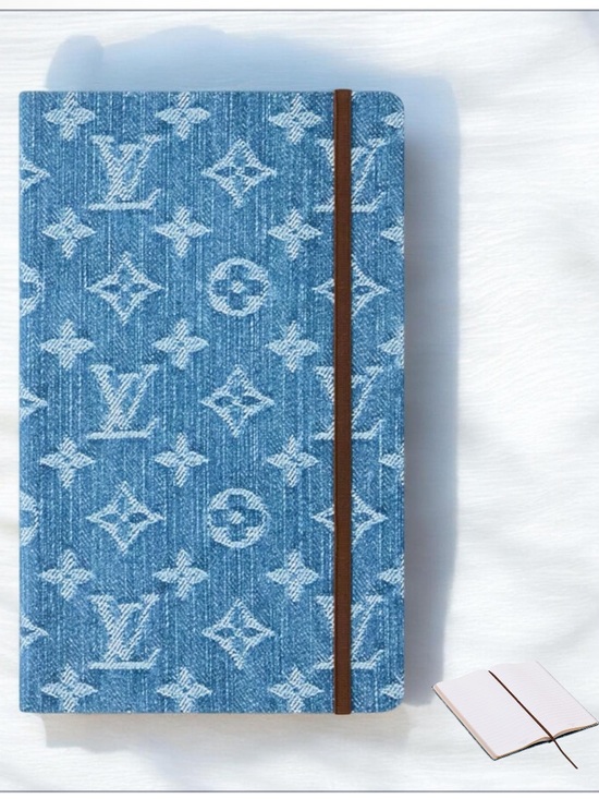 Louis Vuitton Accessories - Louis Vuitton Blue Denim Monogram Notebook - New - Sold out - with box